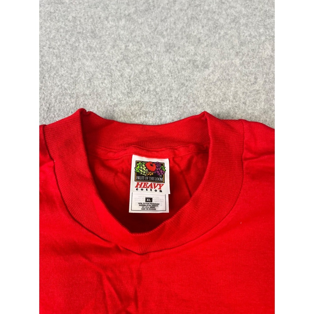 Vintage Washingon DC Shirt Men XL Red Single Stitch 90s Short Sleeve Embroidered - Picture 3 of 10